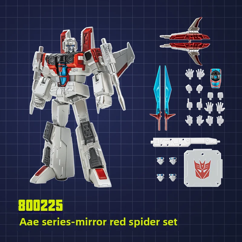 AULDEY AAE Transformers G1 Optimus Prime Starscream Espelho de coroação Soundwave Conjunto de revestimento premium - Presente para meninos e meninas