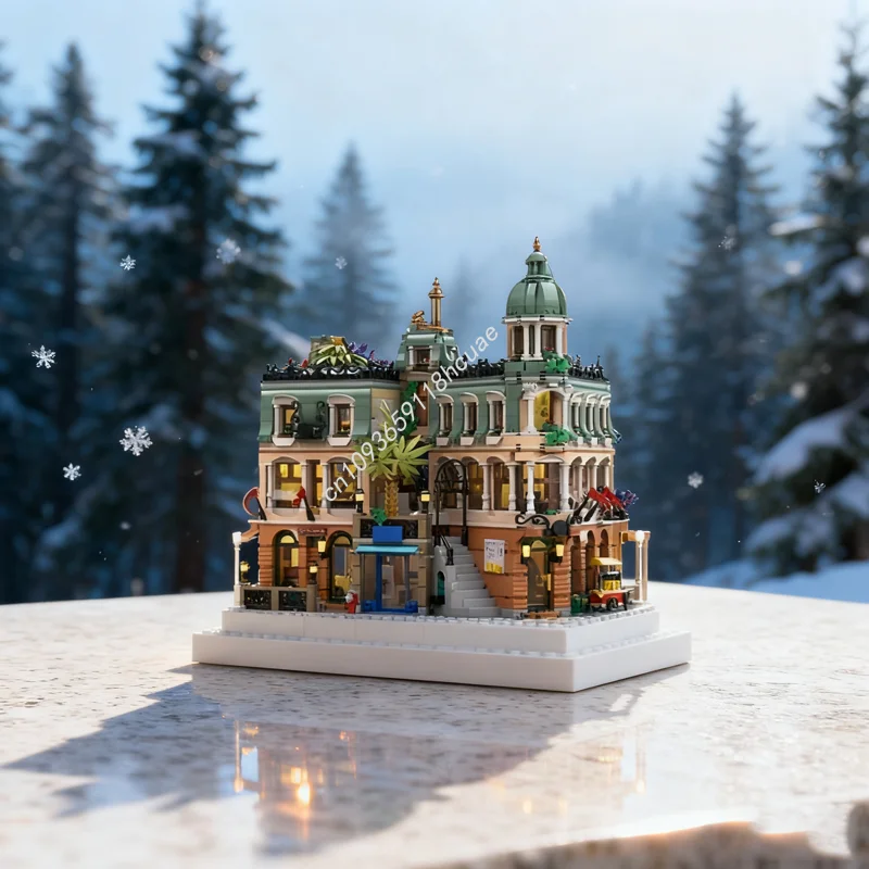 

5198pcs MOC Grand Boutique Hotel Modulared Model Building Blocks Assemble Christmas Gifts DIY Toys Education Brick Birthday