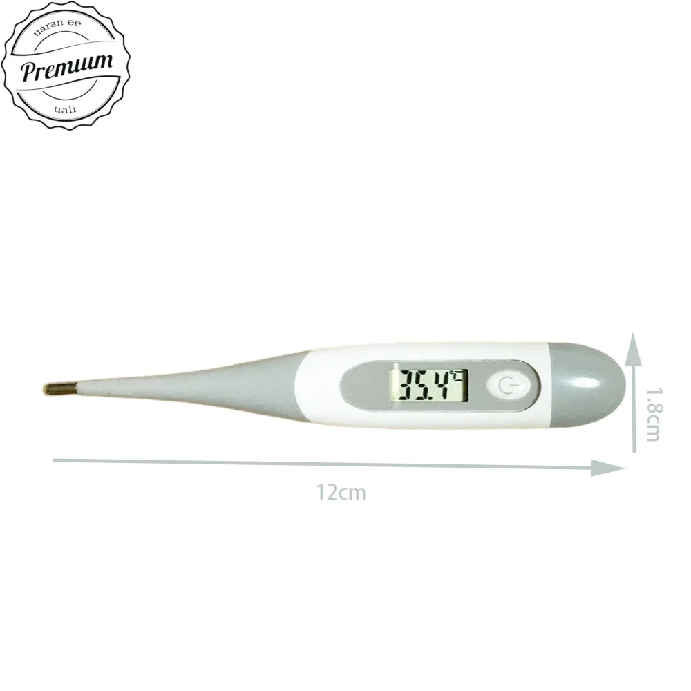 1PCS basal grey digital body Clinical fever Medical Equipment Tools Dry thermometers for people children Waterproof soft head