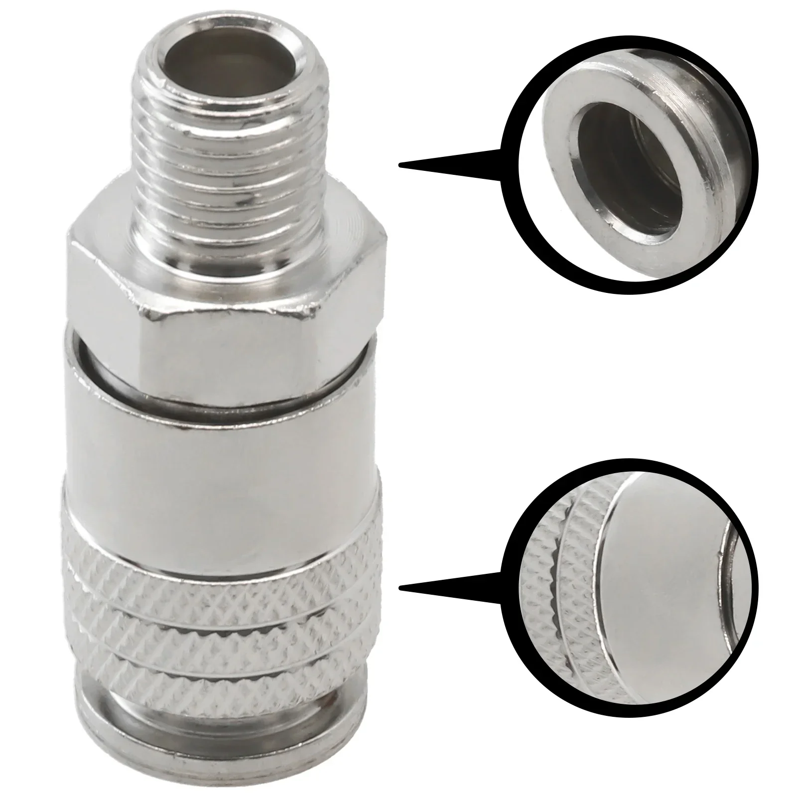 Air Compressor G1/4 Male Thread Pneumatic Fittings Adapter Metal Quick Connector EU Standard For Air Power Tools Accessories image 4
