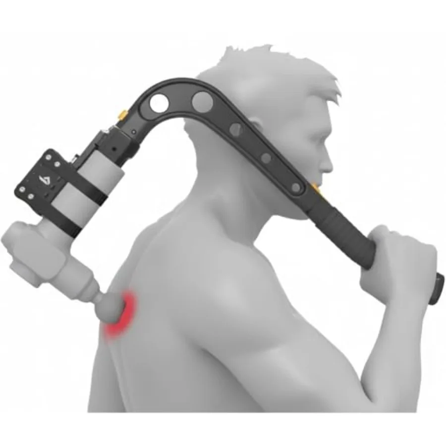 Universal 2.0 Massage Gun Holder with Extension Arm and Hook Attachment for Percussion Massager Compatible with Most Devices Bl