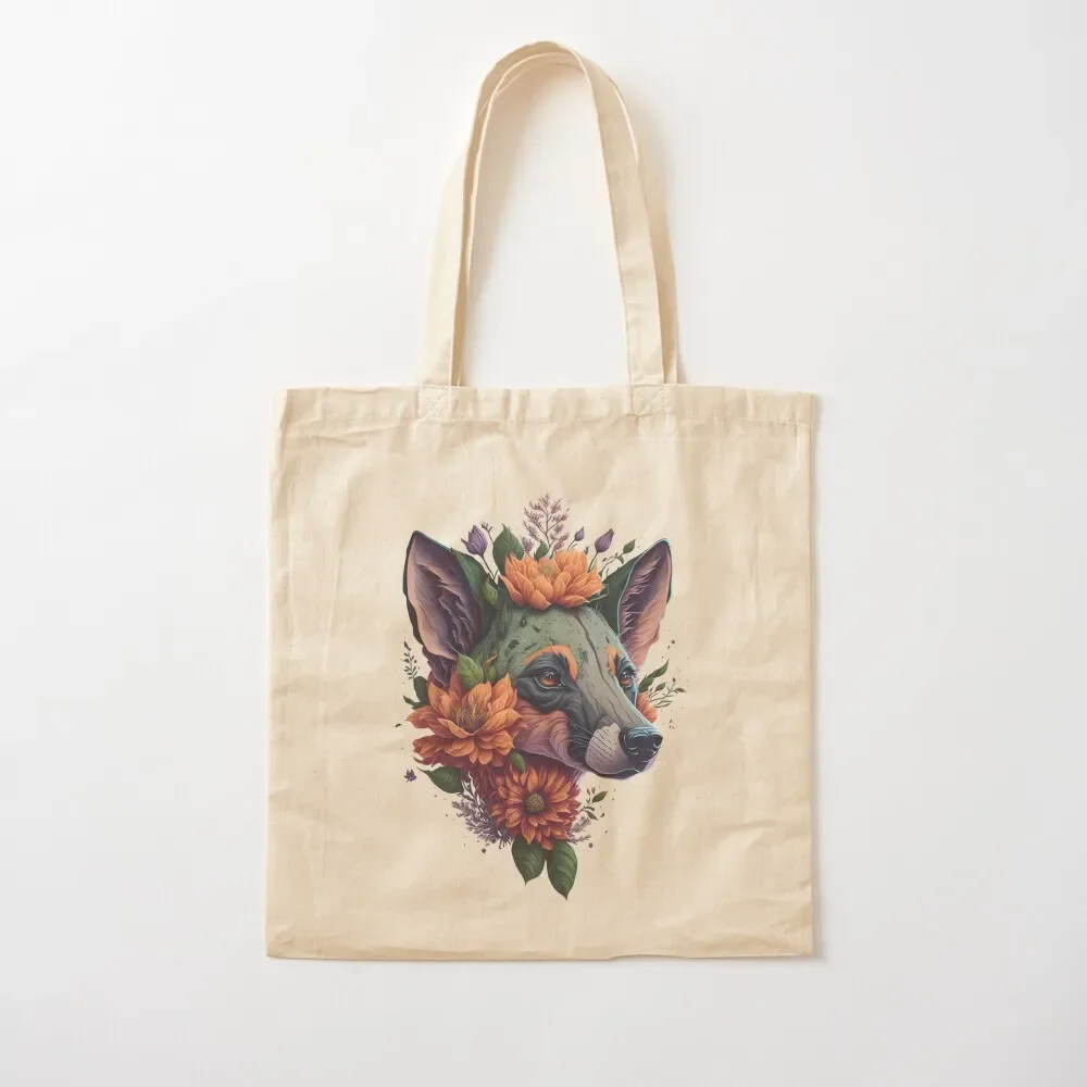 

Floral Whispers: Vintage Hyena Adorned in Nature's Blossoms Tote Bag Customizable tote bag ecological bags Bag