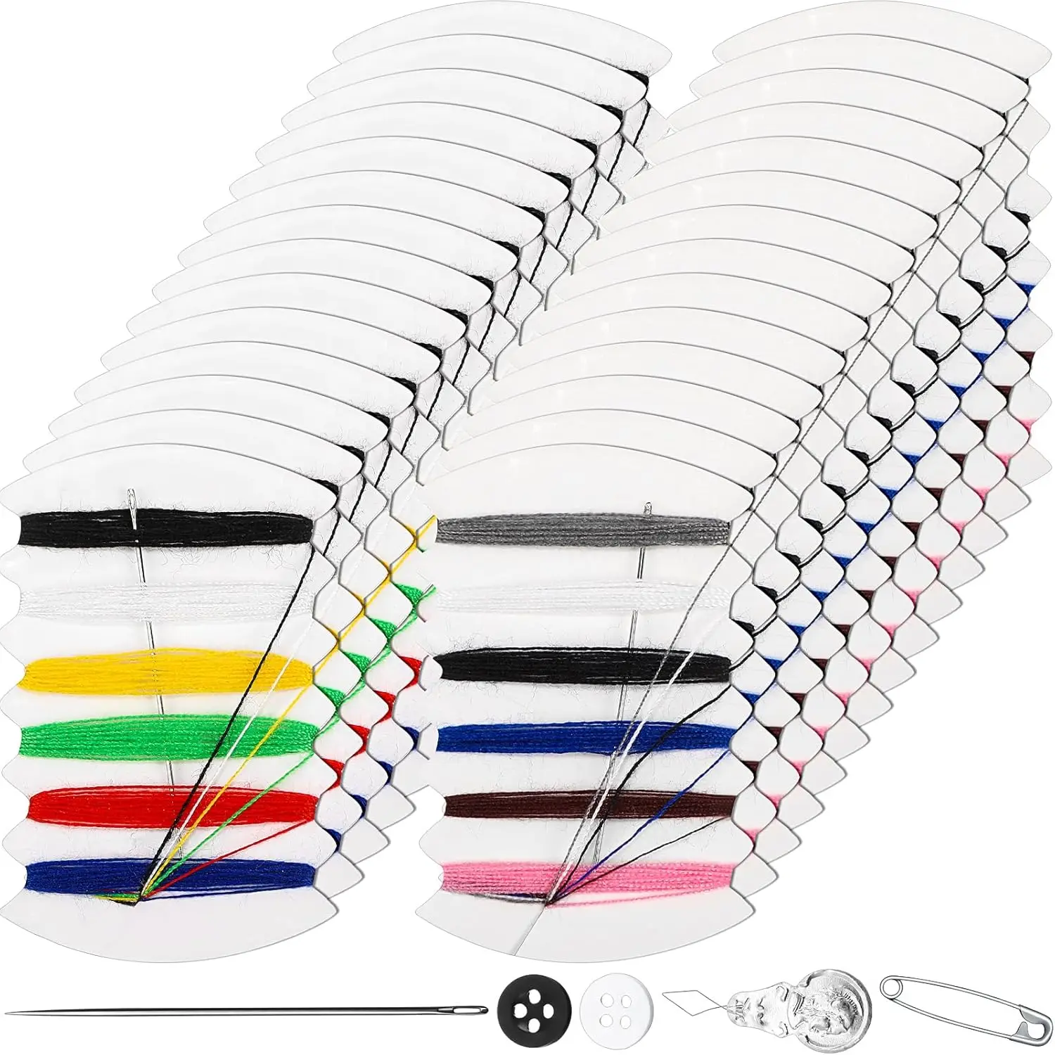 

400 Pcs Mini Travel Sewing Kit with Needles Buttons Thread Safety Pins for Home Wedding Hotel Emergency Repair