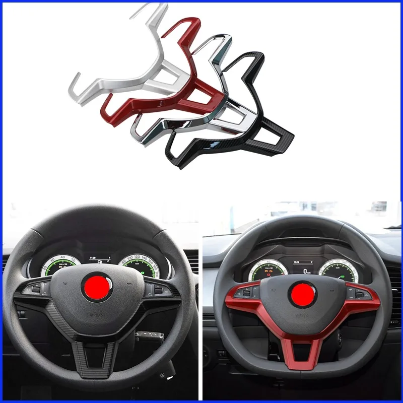 Car Steering Wheel Braid Cover 100% Fit for Skoda Octavia 2017 Fabia 2016 2017 Rapid Spaceback 2016 Superb