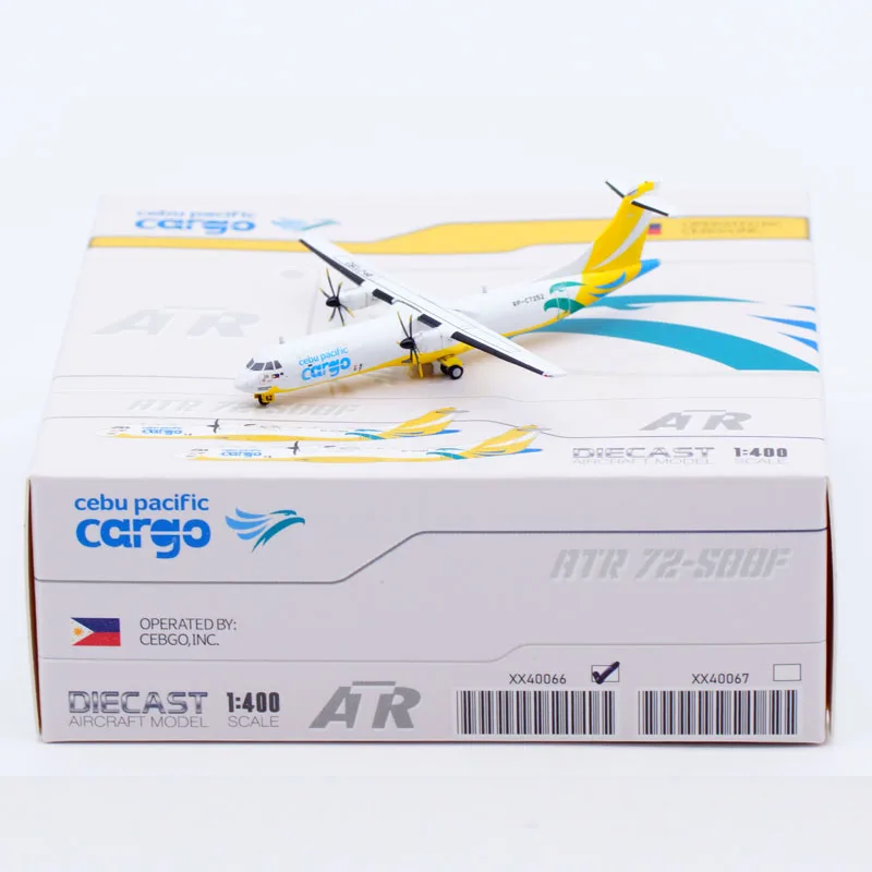 XX40066 Alloy Collectible Plane Gift JC Wings 1:400 Cebu Pacific Cargo ATR 72-500F Diecast Aircraft Model RP-C7252