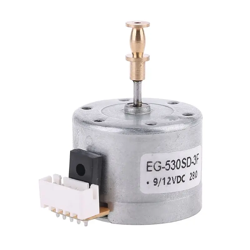 EG530SD-3F DC5-12V 3-Speed 33/45/78 Metal Turntables Motor for Record Player