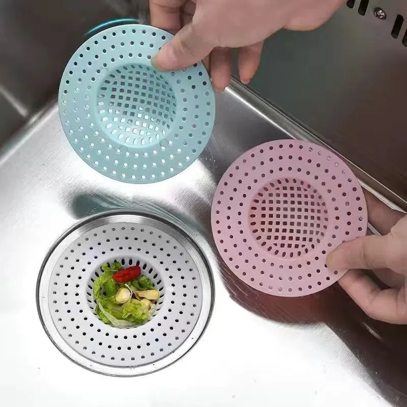 Kitchen Sink Filter Strainer Sewer Filtering Net Stopper Floor Drains Hair Catcher Waste Collector for Home Accessories