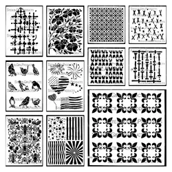 Reusable Crafts Beehive Stencils Layering Stencils Template DIY Drawing Scrapbooking Coloring Folders Embossing Mould
