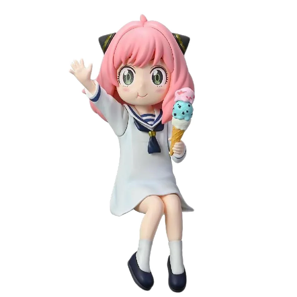 1 pçs família espião anya forger para macarrão prensado figura anime modelo periférico bonito ornamento de mesa presente do feriado estátua coleção