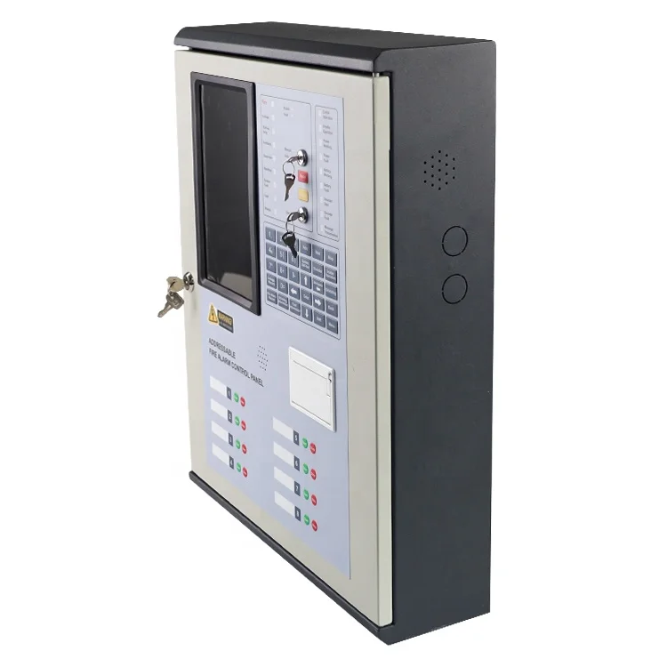 Factory Wholesale 4 Ring Addressable Fire Alarm Control Panel Panel To Panel Network Alarm System Fire Alarm System