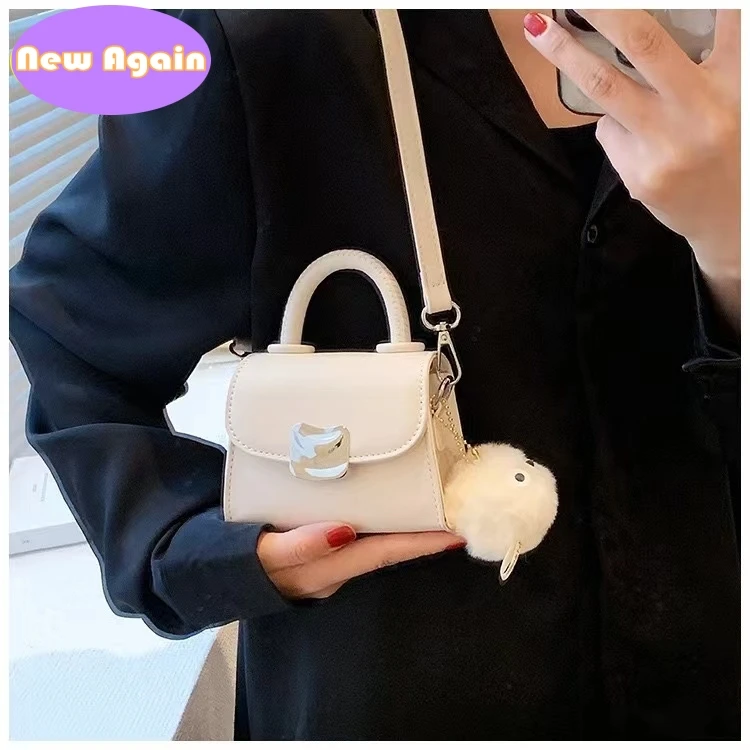 Children's Small popular hand bags girls 2024 summer new fashion totes crossbody bag Womans simple lipstick purse handbags NA039