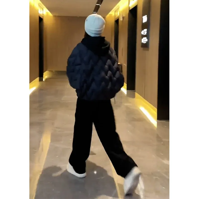 ชุดเสื้อฮู้ดดี้มีซับในและกางเกงลำลอง ดีไซน์ทันสมัย สำหรับผู้หญิง แฟชั่นฤดูใบไม้ร่วง ฤดูหนาว ผ้าฝ้ายเนื้อนุ่ม อุ่นสบาย