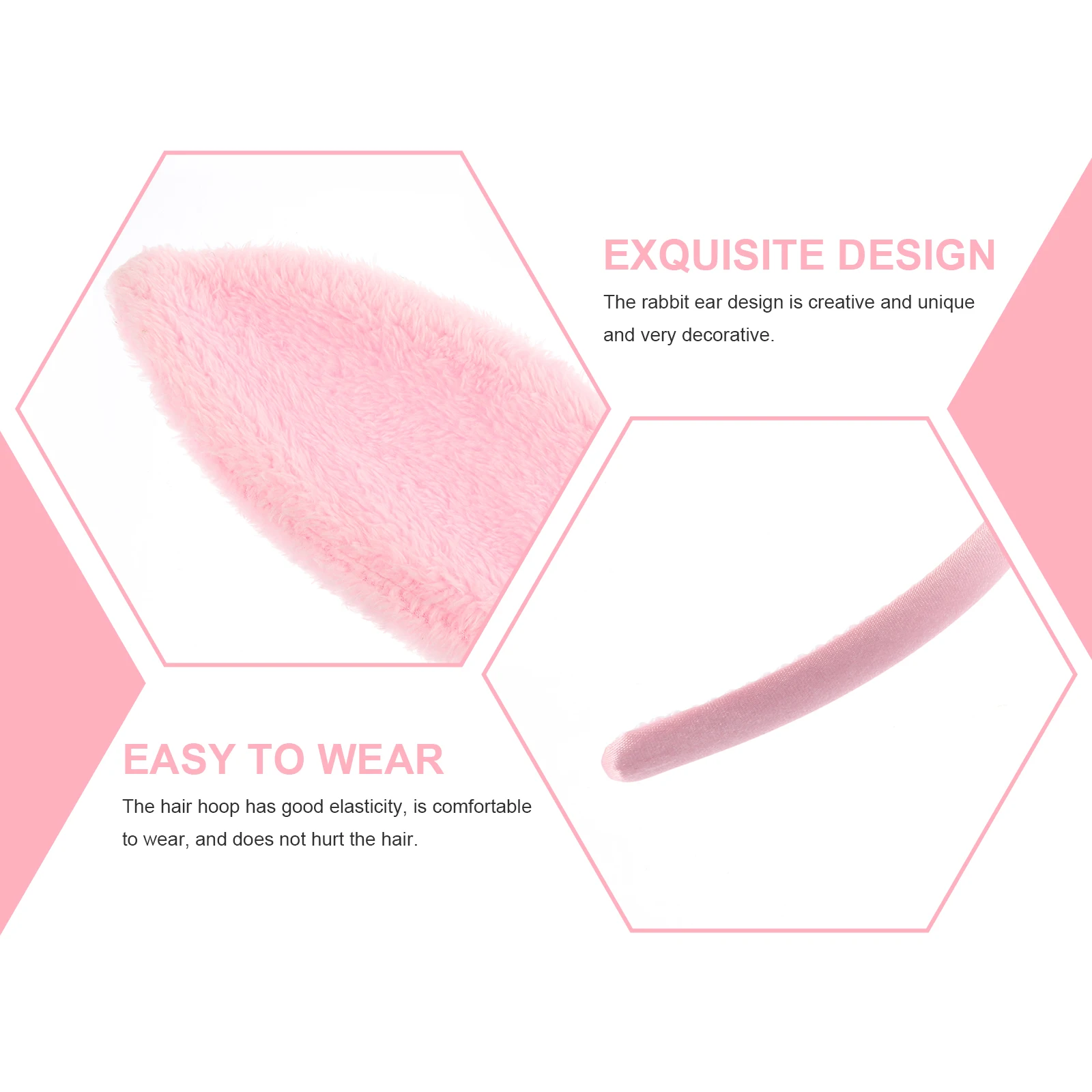 

Фланелевая повязка для волос с кроличьими ушками, прочная складная повязка на голову с заячьими ушками, аксессуар для костюма для вечеринки, праздничный головной убор, головной убор для косплея