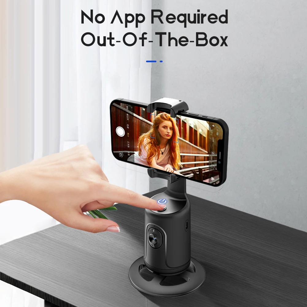 Intelligent Handheld Gimbal Stabilizer Smartphone Stabilizer Follow-up 360 Rotation Face Tracking for Tiktok Live Video Record