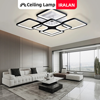 Ceiling Chandelier Modern IRALAN Living Room Bedroom Luxury Furniture Ceiling Pendant Lamp Acrylic Lustre Dimmable Ceiling Lamp