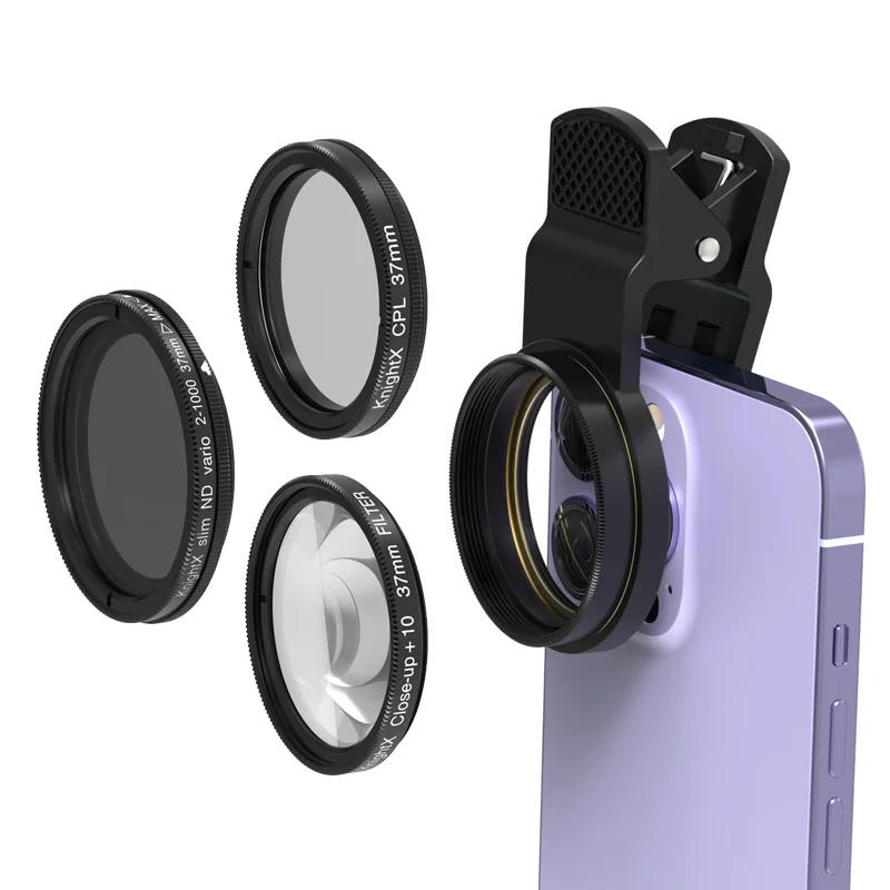 KnightX 37mm STAR CPL ND Cell phone mobile camera lens Filter Prism star close up For iPhone XS Huawei Xiaomi Samsung