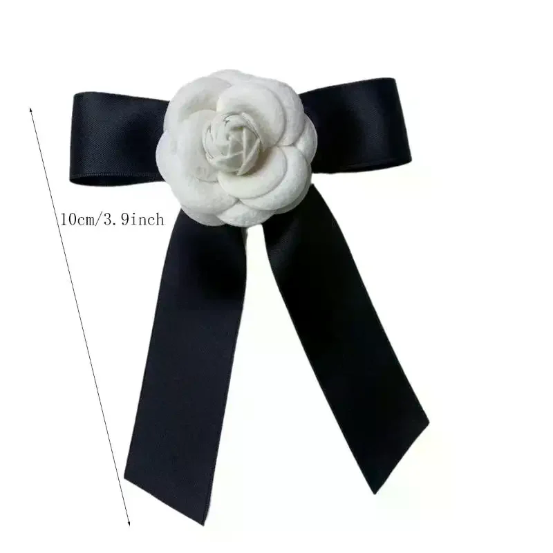 الرجعية كاميليا القوس بروش نسخة كلية نمط المرأة البدلة قميص تنورة موضة تنوعا طوق دبوس بروش الملحقات #5