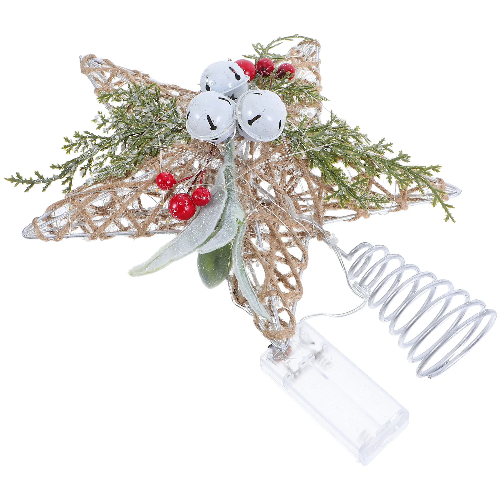 

Decor Wrought Iron Bell Tree Top Star Cheistmas Farmhouse Topper The Christmas Crown Xmas