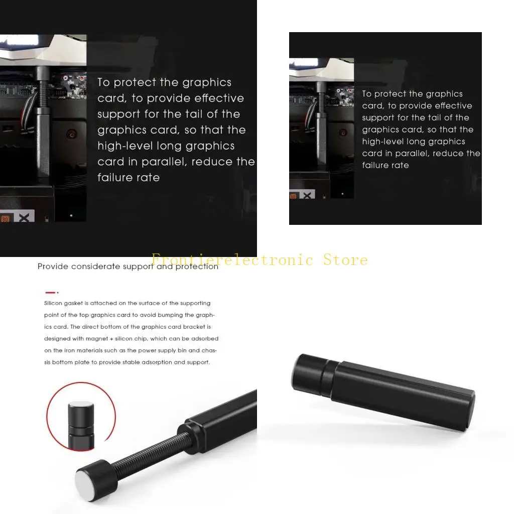 

Поддержка кронштейна графического процессора видеокарты G8DB Кронштейн держателя видеокарты Алюминиевая поддержка карты