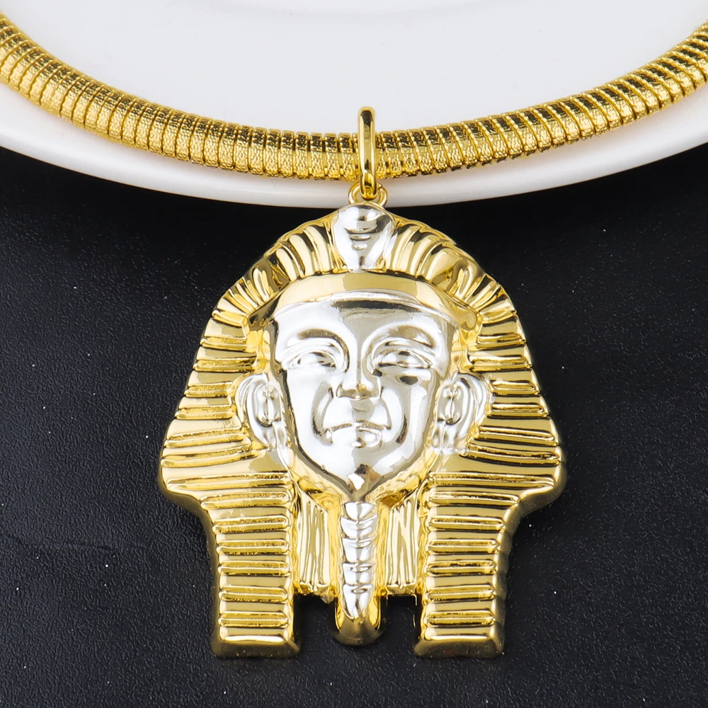 

24K gold plated bracelet Ring Earrings Necklace set Dubai African Copper Alloy Hip Hop Fashion Jewelry Set Party Gift Daily Wear