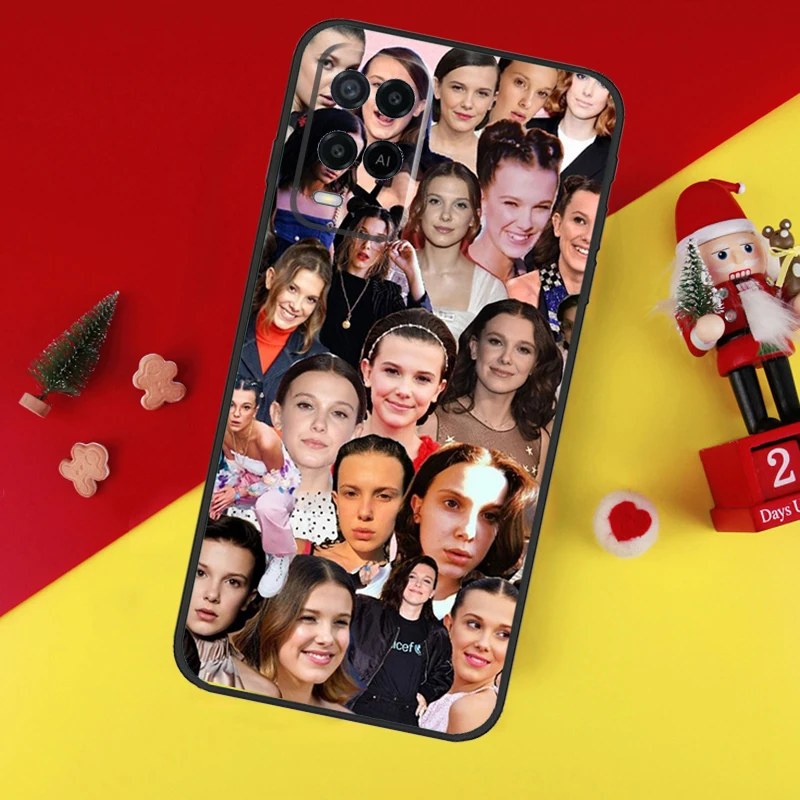 ميلي بوبي براون حالة ل ممن لهم A80 A60 A40 A15 A16 A17 A57 A94 A74 A54 A76 A96 A18 A38 A58 A78 A98 A6 A5 Pro #6