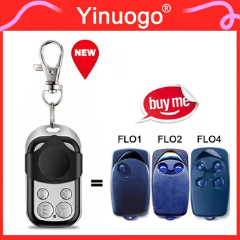 Para FLO1 FLO2 FLO4 Control remoto para puerta de garaje abridor de puerta transmisor de mano llave 433,92 MHz código fijo Control remoto garaje