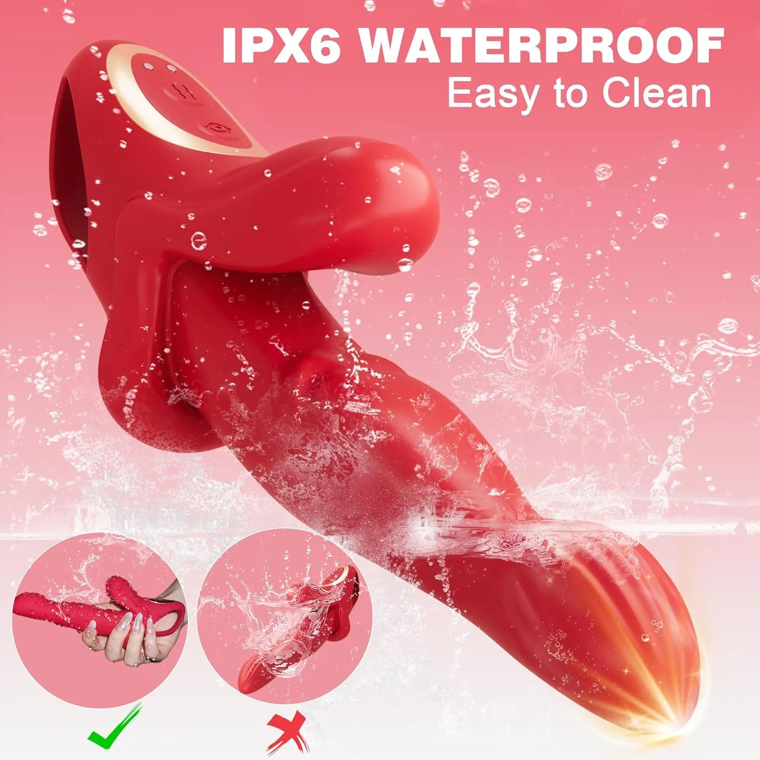 3 في 1 سوبر قوية التوجه أرنب هزاز G بقعة البظر محفز أنثى دسار جهاز تدليك للمهبل لعبة الجنس للنساء الأزواج لعبة