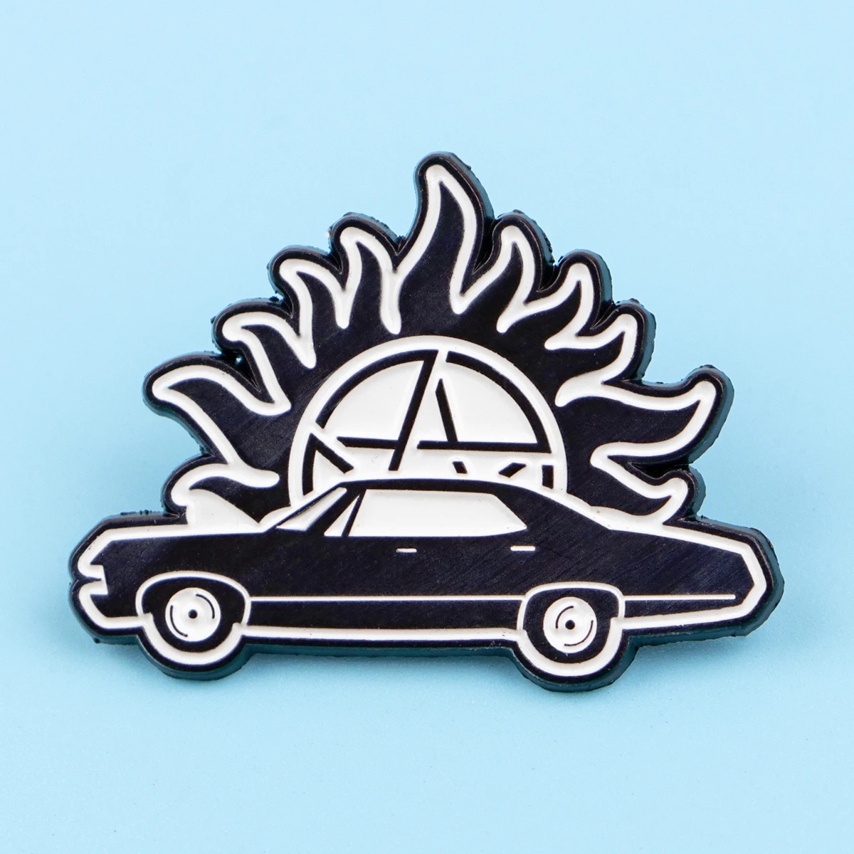 Retro Car Enamel Pins TV SHOW Brooches Badge Lapel Pin For Backpack Clothes Accessories Fans Jewelry Birthday Gifts