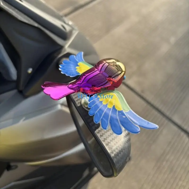 

37JE Flaps Wing Motion Car Decoration Flying Bird Wind Power Automotive Sticker Decors For Engine Hood, Roof