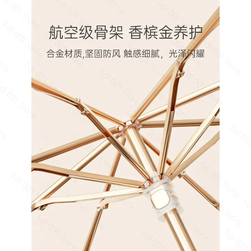 Ultra Light Mini 50 Fold Sun Umbrella Protection  Dual-purposeSun Umbrella Pocket