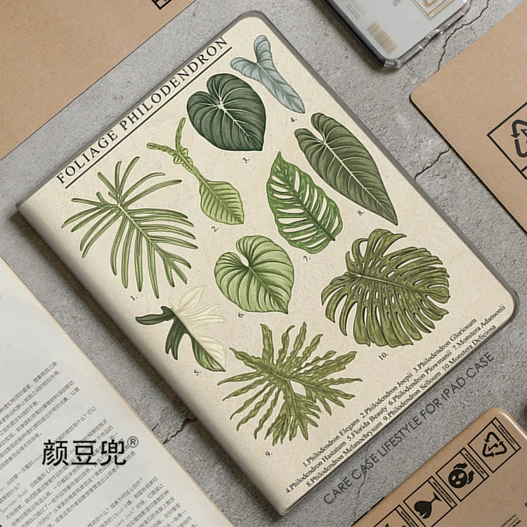 Monstera Deliciosa Anime Plante For iPad Air 4 5 6 Mini 4 5 6 Case Luxury Silicone For Pro 13 12.9 11 10.5 inch For iPad 10th