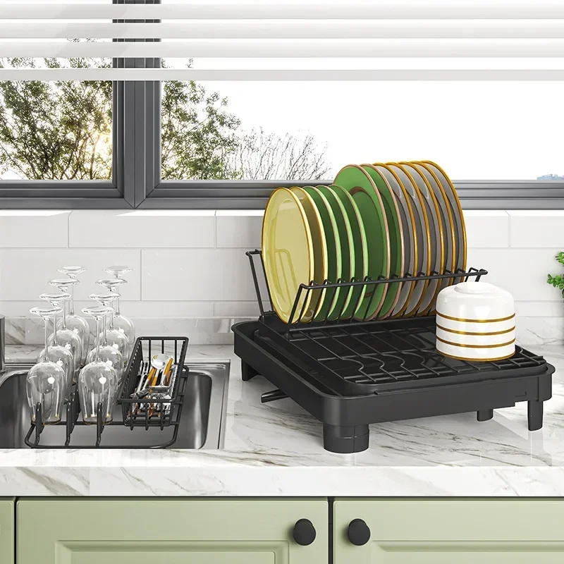 

Kitchen foldable dishes, dishes, dishes, drain rack, chopsticks storage rack, countertop, sink rack, dishes