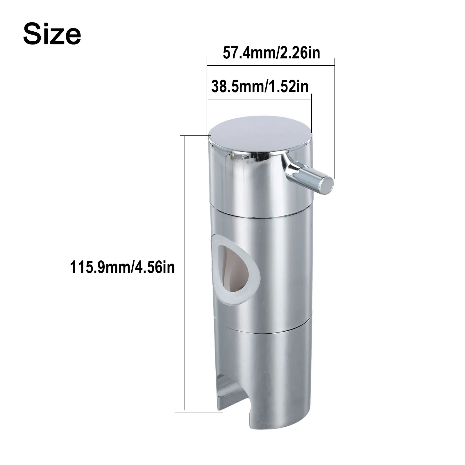 Shower Head Holder Convenient Easily Install Reliable Sturdy Construction ABS Chrome Bathroom Home Replaceable