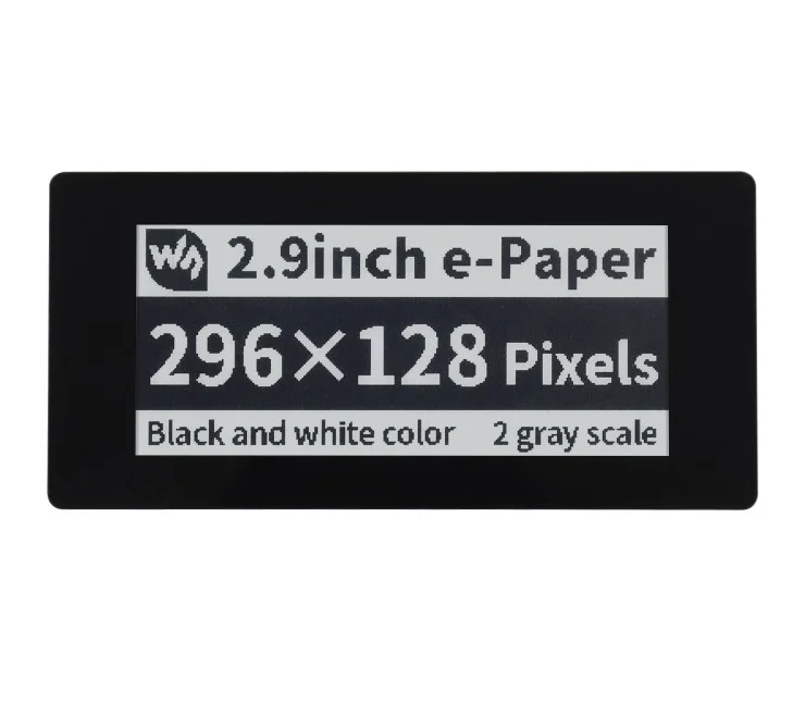 

2.9inch Touch E-Paper E-Ink Display HAT For Raspberry Pi 5-Points Capacitive 296×128 Pixels Black/White SPI Interface