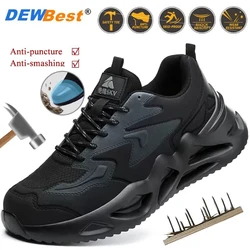 Insulated men's anti-smash anti-puncture plastic clad head zero metal safety shoes lightweight breathable construction site