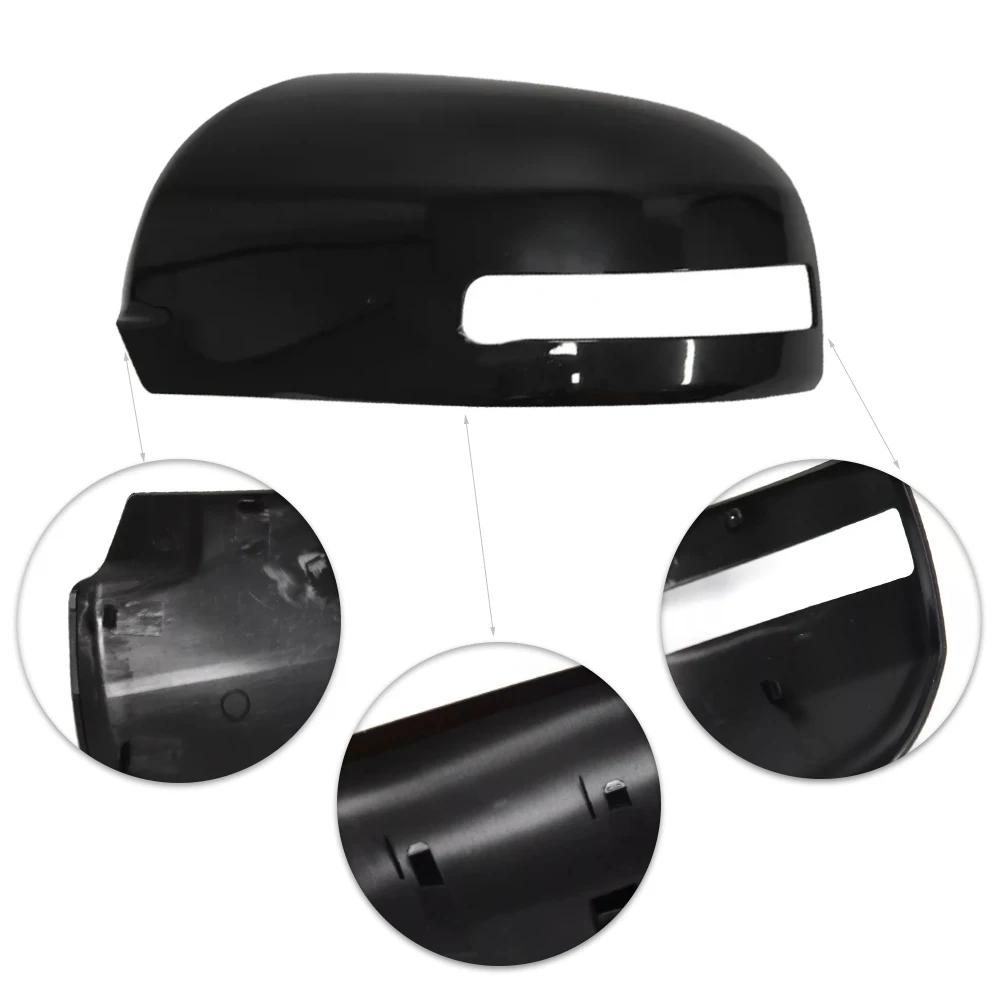 Glossy Black Rear View Mirror Cap Side Mirror Cover for Mitsubishi Outlander 2013 2014 2015 2016 2017 2018 2019 2020