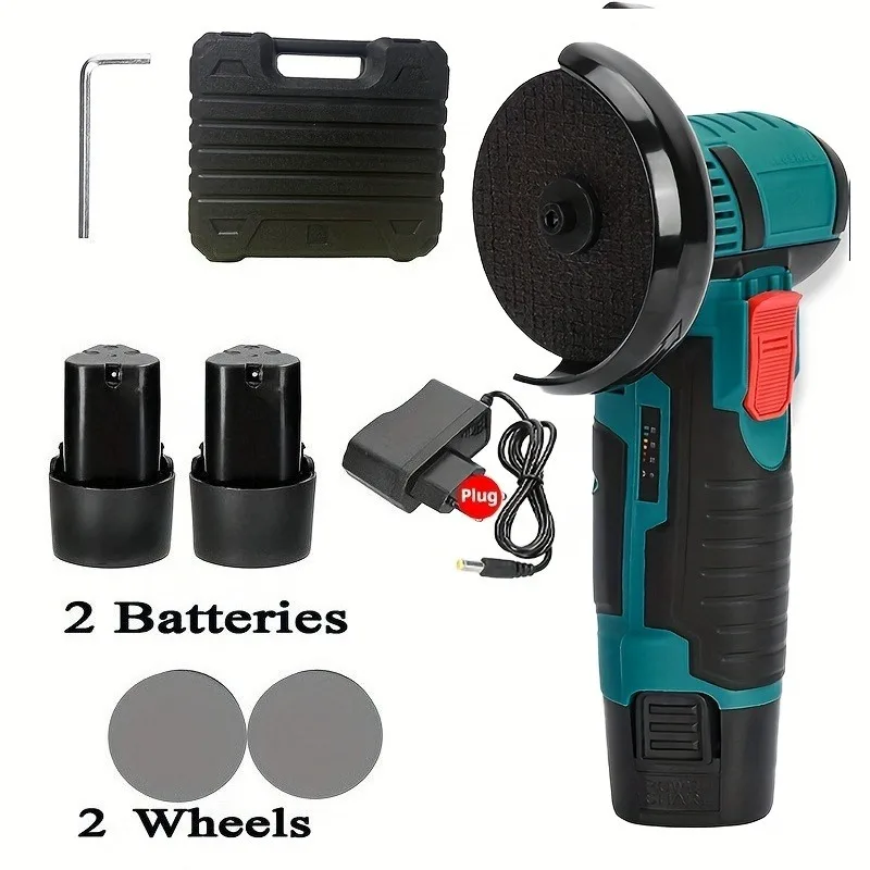 

12V Mini Angle Grinder Cordless Rechargeable Handheld Grinding Tool Polishing Grinding Cutting Machine Power Tools