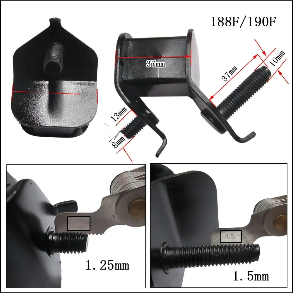 Engine Vibration Control Feet for Generator Sets 168F 170F 188F 190F 2KW 3KW Rated Power Rubber Iron Construction 4 pcs