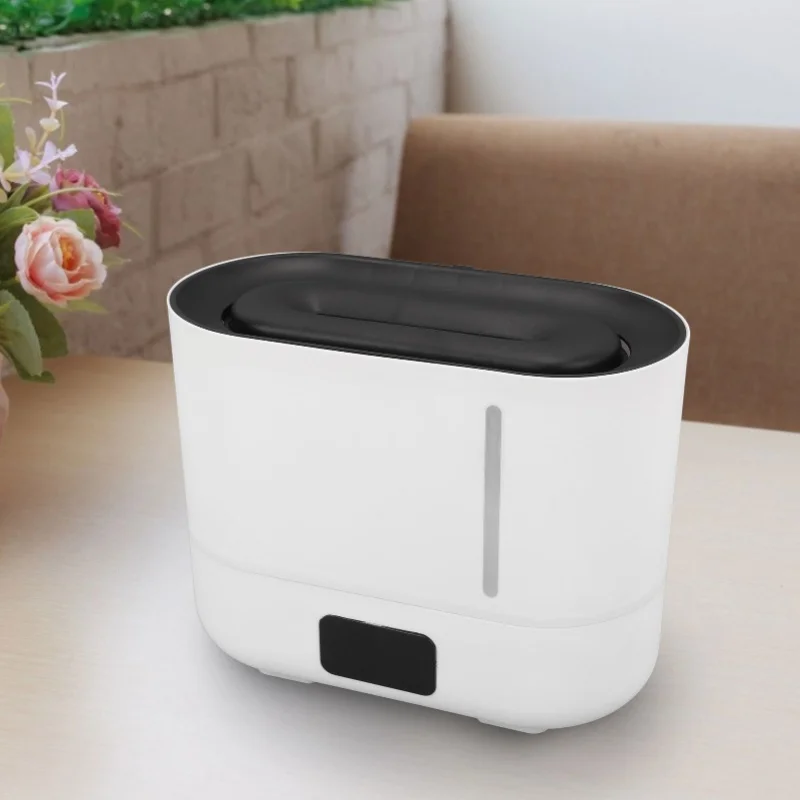 3L Large Capacity Humidifier Heatable Aromatherapy Diffuser 4 Levels Quiet Mist Adjustment Visual Water Tank