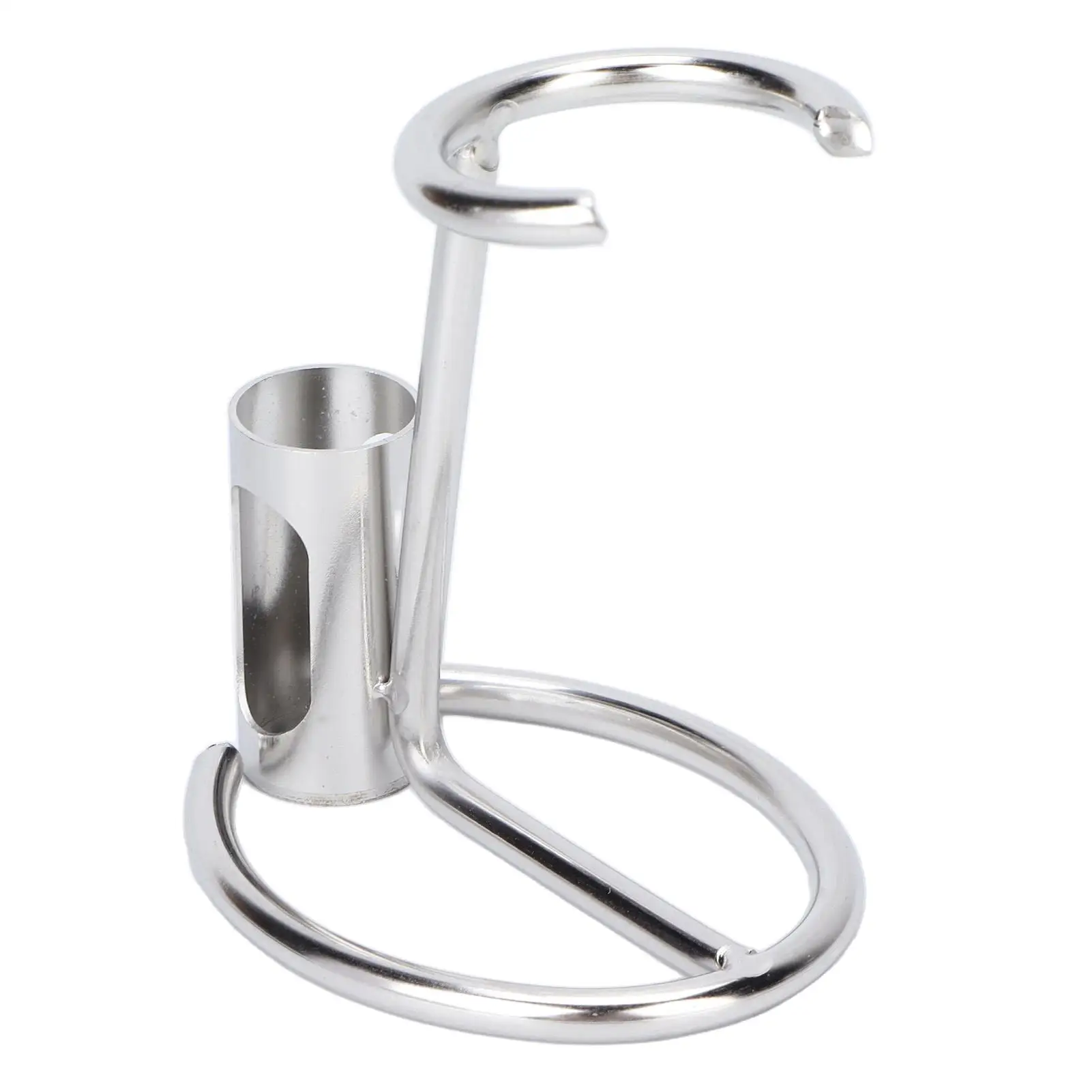 Silver Metal Shaver Stand - Modern For restroom Holder