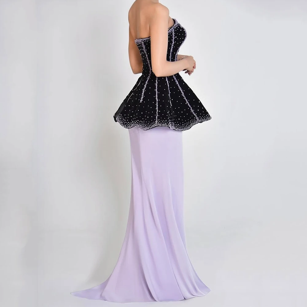 

Вечерние платья русалки по индивидуальному заказу, платье для выпускного вечера без бретелек без рукавов, модное простое драпированное вечернее платье с открытой спиной и кристаллами