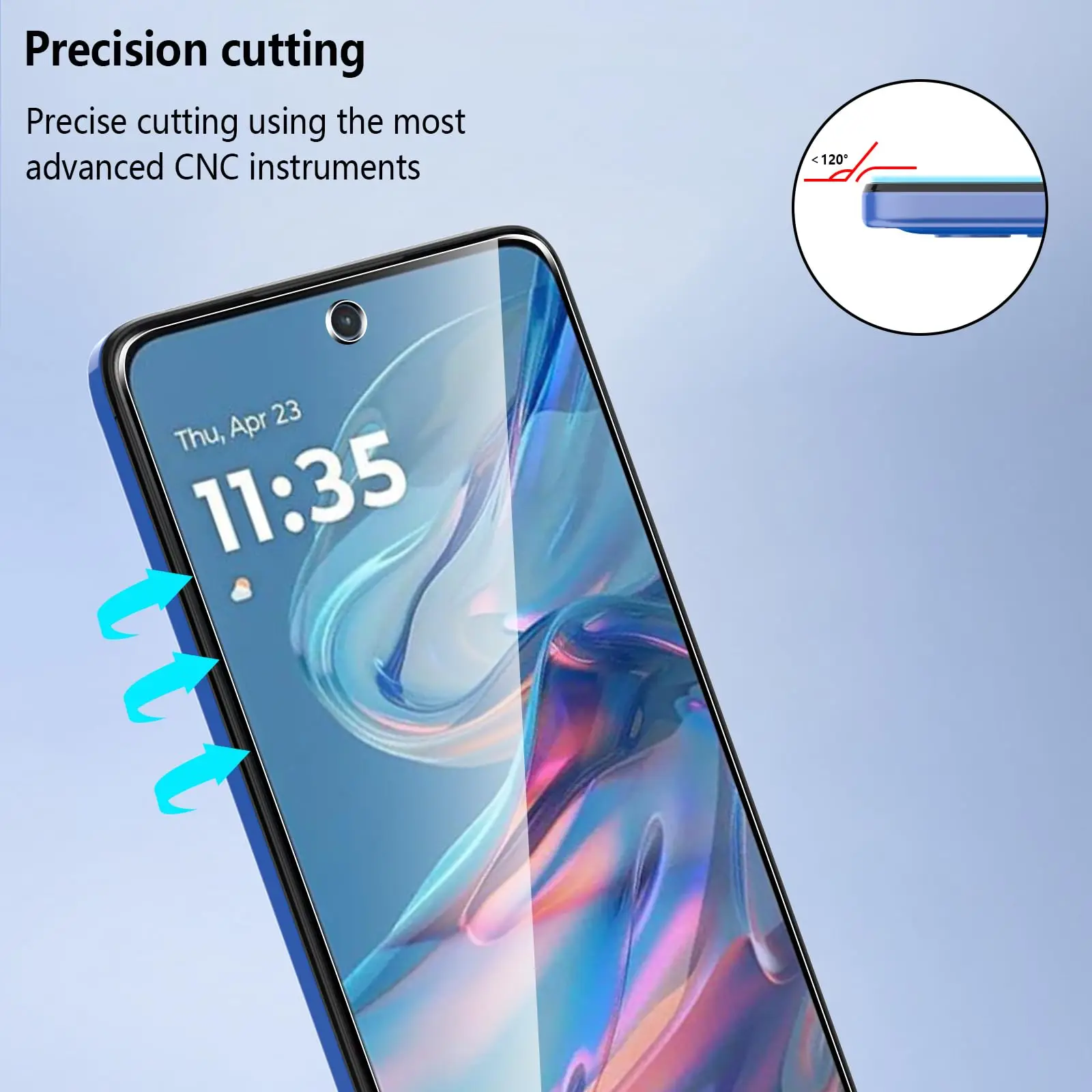 Dla Motorola Moto G45 6,5 cala ochraniacz ekranu szkło hartowane Crystal Mica 9H HD przezroczysty przezroczysty