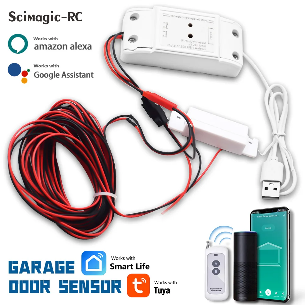 Home WiFi garage door controller timing garage flip shutter door intelligent switch on and off device