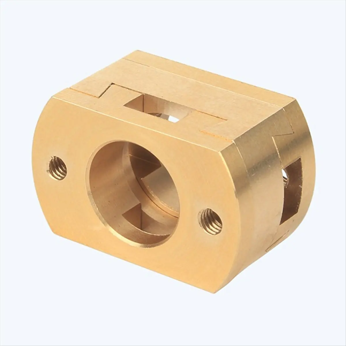 Goodprice 18mm Oldham Coupling Z-Axis Brass T8 Screw Coupler Z-Axis Screw Hot Bed for Ender 3 V2 CR10 CR10S Pro 3D Printer 4PCS