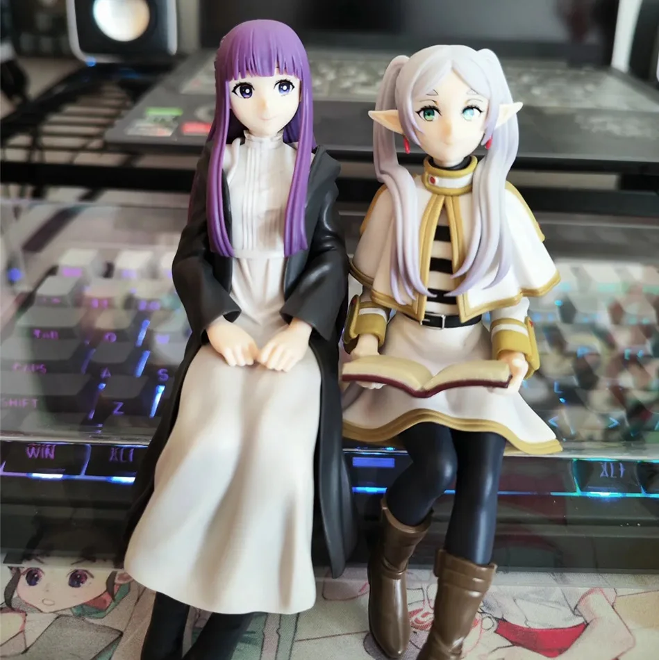 Figura de chica de Anime Sousou No Frieren de 14cm, Frieren más allá del final del viaje, juguete de modelo coleccionable, tapón de fideos