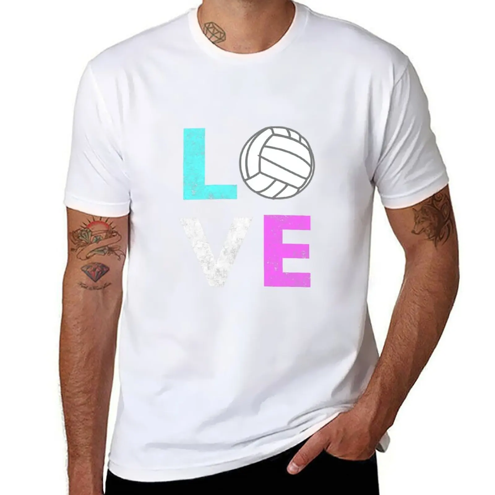 

Girls Love Volleyball Best Fun Birthday T-Shirt anime t shirts for man t shirt man cotton T-Shirt