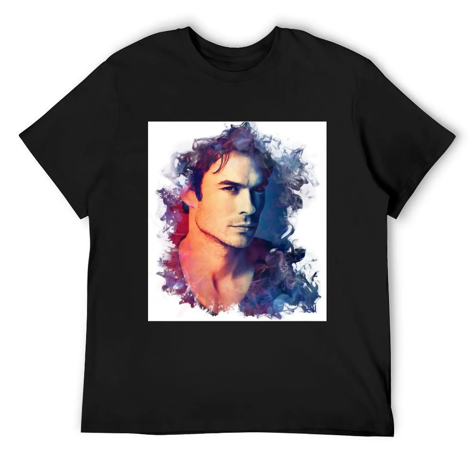 

ian somerhalder T-Shirt vintage anime shirt oversized t shirt blacks shirts men graphic