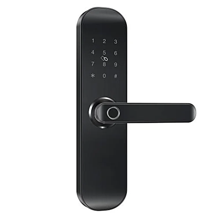 WiFi Fingerprint Touch Screen Smart Door Keyless Entry Door Lock Remote Control Home, Office, Basement Door