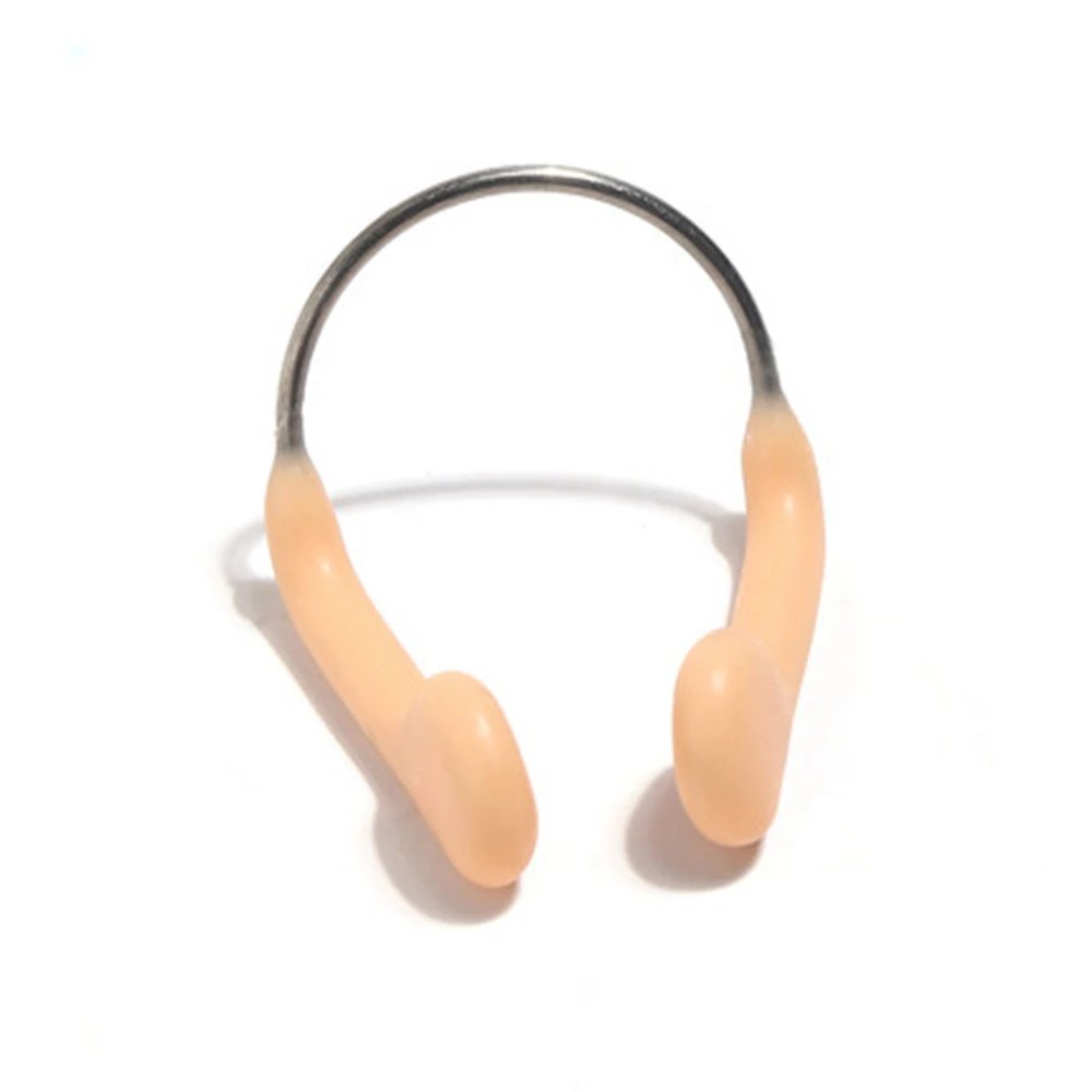 1/2/3 قطعة لون البشرة عدم الانزلاق لينة سيليكون دائم مشبك الأنف الرياضات المائية اكسسوارات معدات السباحة أداة الغوص #6