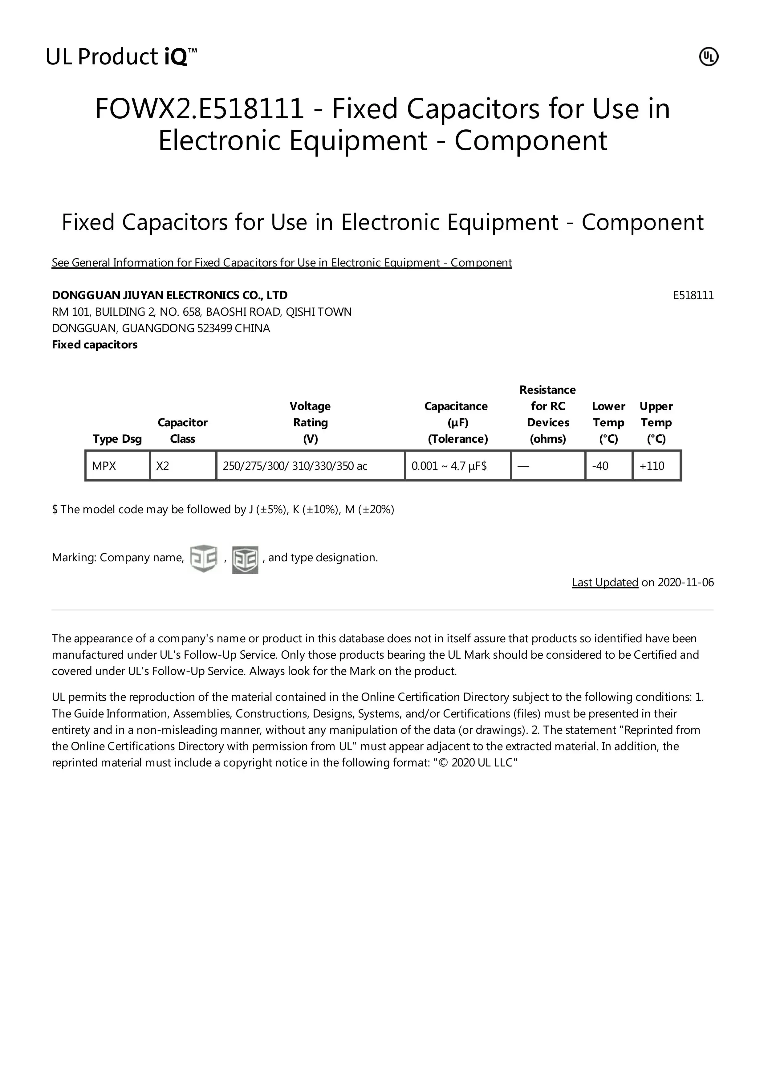 3,3uF 275VAC Polypropylen-Filmkondensator, Sicherheitsklasse X2, für Smart-Touch-Vorhang-/Lüfterschalter, Neutralleiter – Detail 16